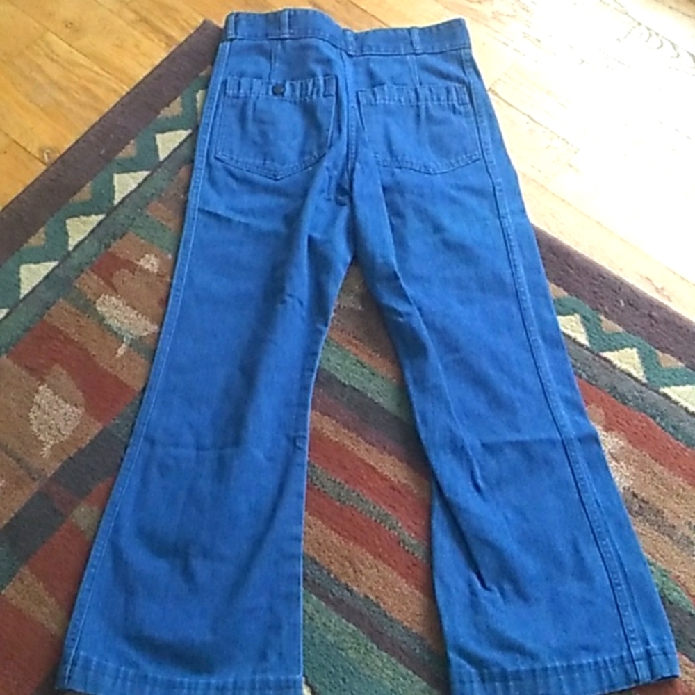 FLARED 1960s Seafarer Denim Jeans 👖UNISEX NAUTICAL NAVY SZ  29/30 👖